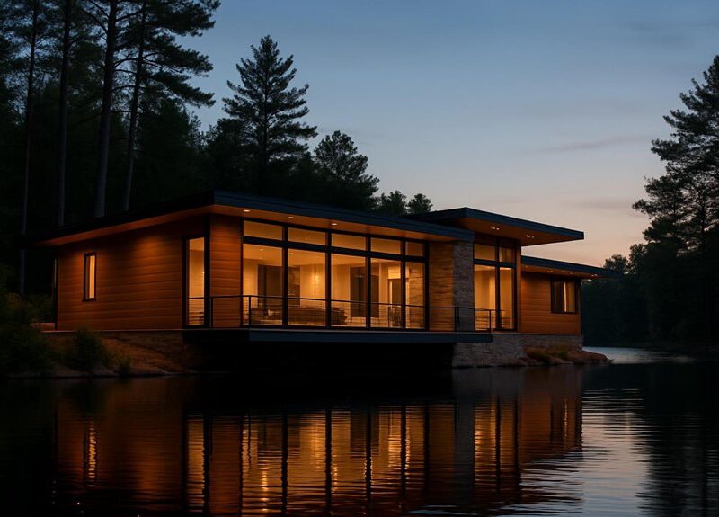 custom lake house design