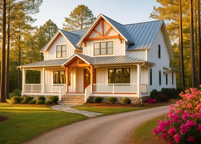 modern farmhouse custom homes