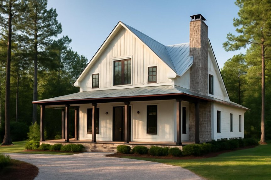 modern farmhouse rustic modern blend