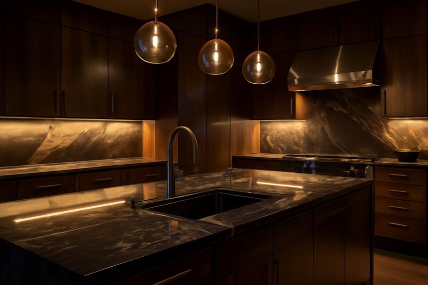 oversized layered pendant lighting